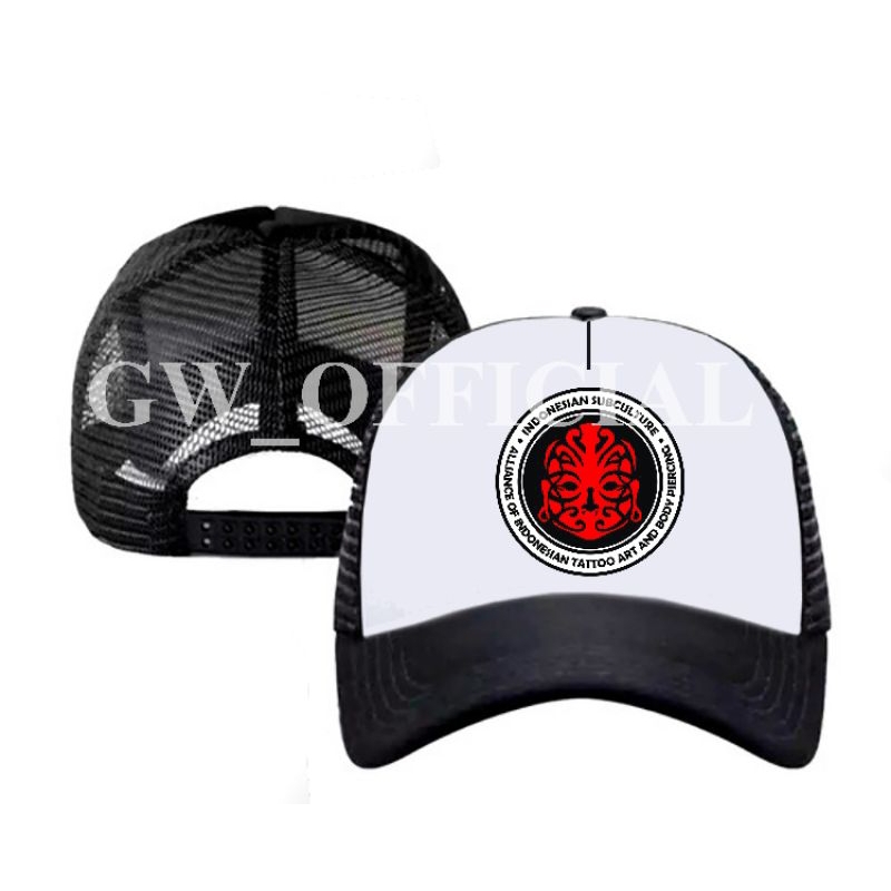 Topi Baseball Jaring ISC Indonesian Subculture / MASBERTO KINGDOM / punk merchandise / loyalitas tan