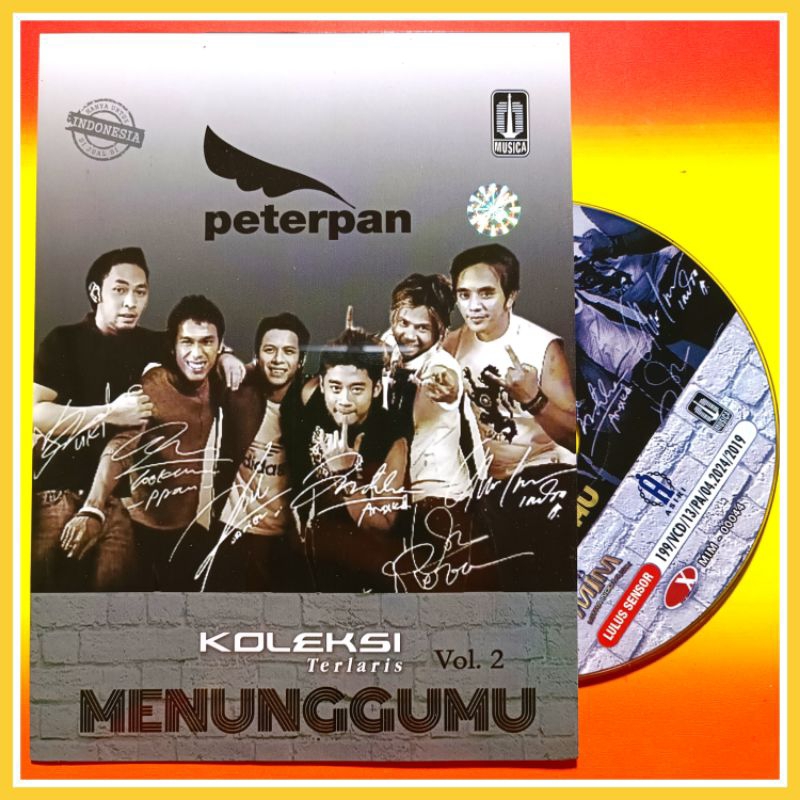 Kaset Original VCD Musik 15 Lagu Pop PETERPAN Album Pilihan Vol.2 Koleksi Terlaris