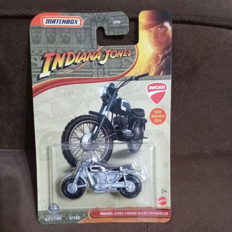 indiana jones themed ducati scrambler matchbox indiana jones