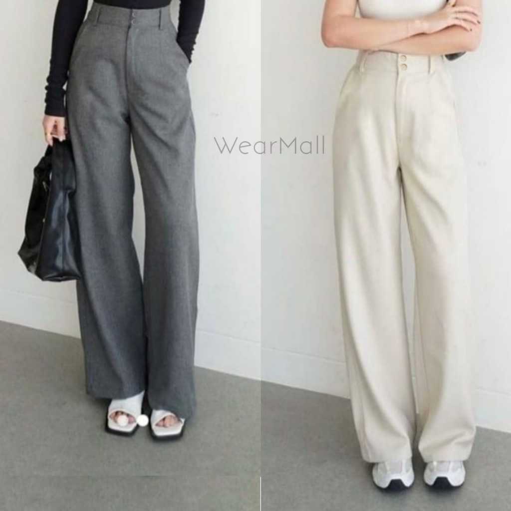 Celana Wanita Loose Pants HighWaist / Celana Kerja / Celana Kantor Wanita Terbaru