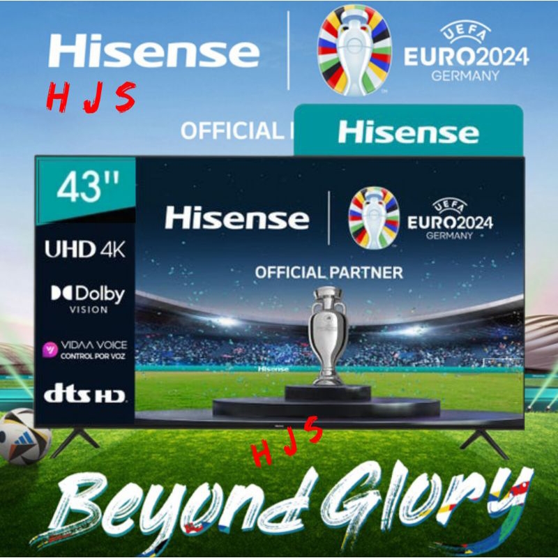 TV LED HISENSE 43 INCH / 43" 43A6500K GOOGLE TV 4K UHD
