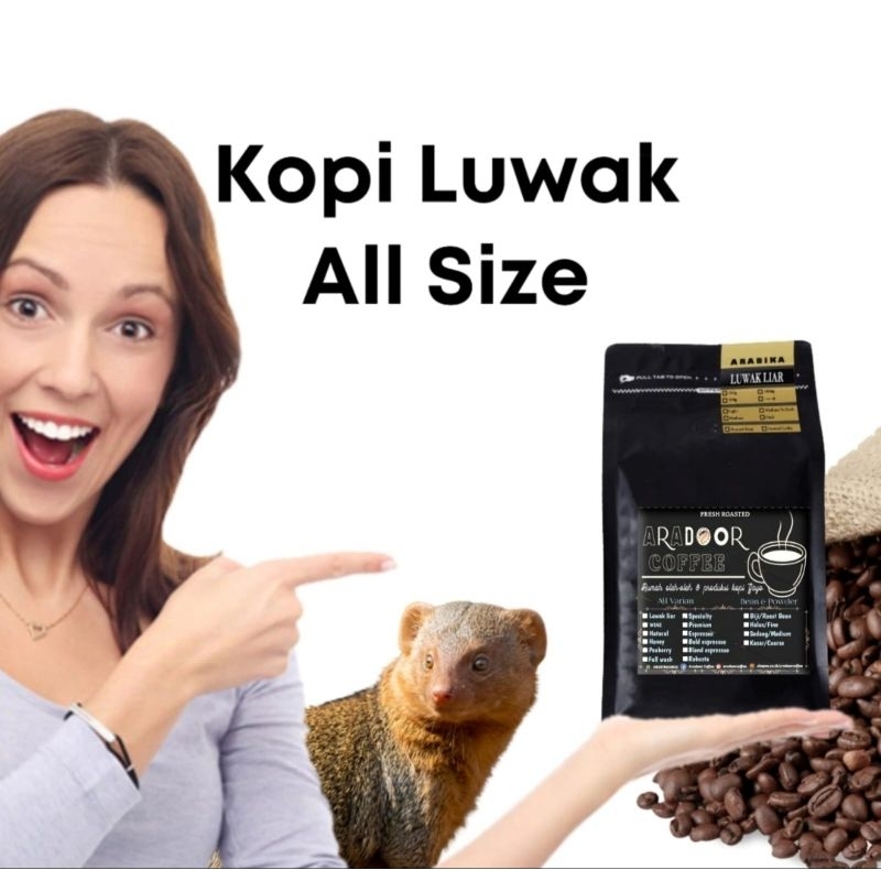 

Kopi Gayo Arabika Luwak Liar AraDoor Coffee