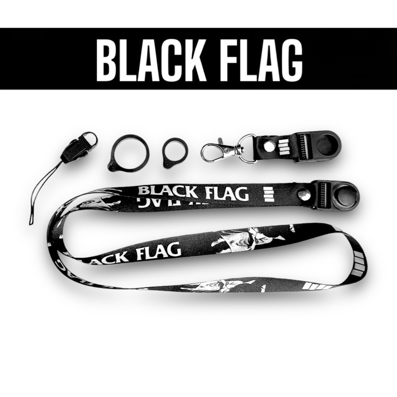 

BLACK FLAG LANYARD GANTUNGAN HANDPHONE