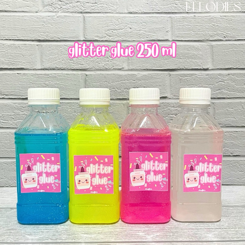 

glitter glue | glitter slime | lem glitter warna warni 250ml