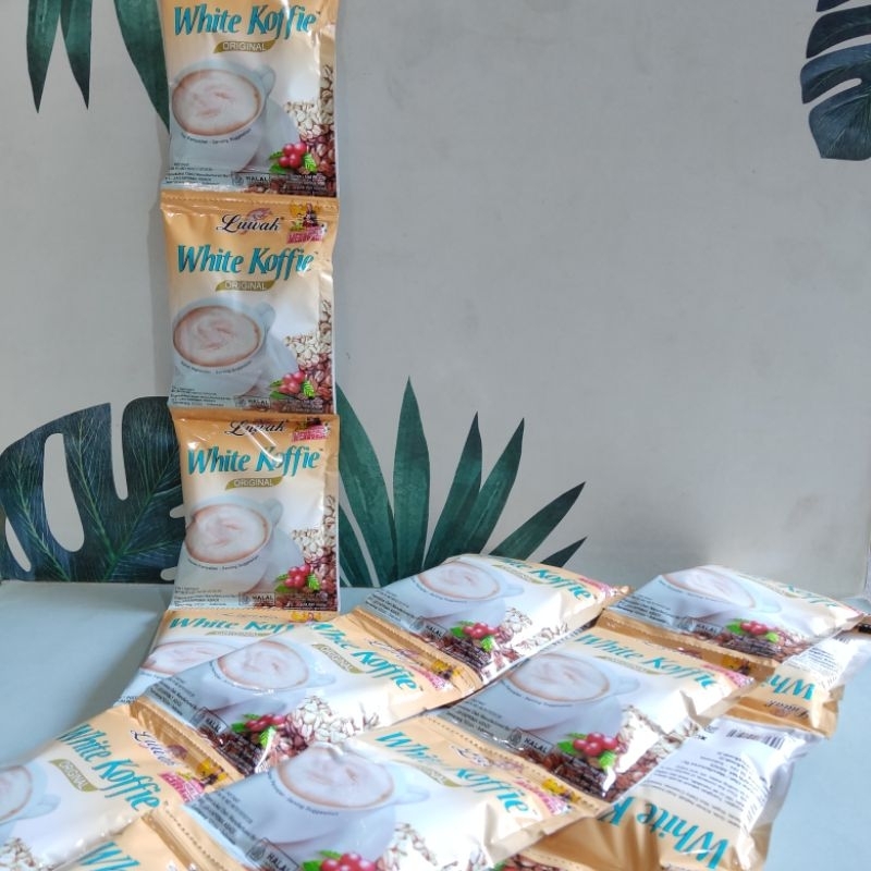 

Luwak white koffie renteng isi 10 sachet/luwak white kopi isi 10 sachet/White koffie/Luwak