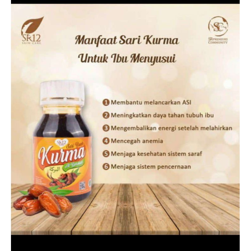 

sari kurma SR 12.mengandung susu kambing etawa