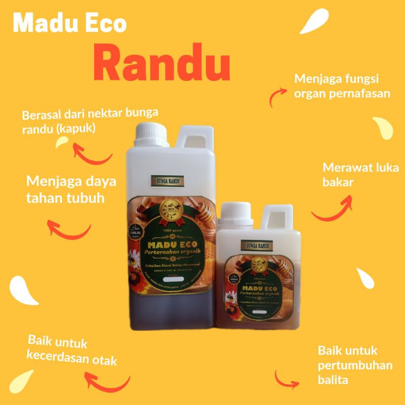

Madu Eco Randu 500 gr | Madu Asli | Madu Murni