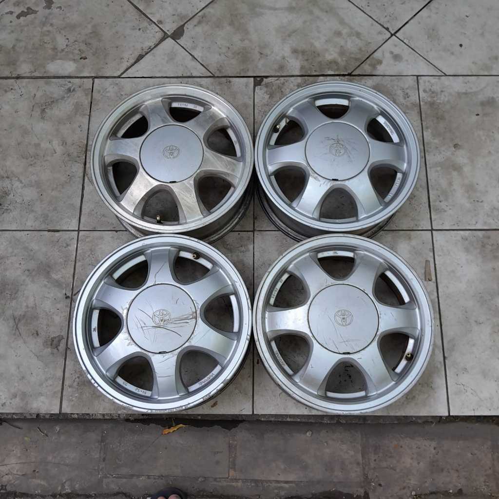 Velg Mobil Bekas Murah OEM Toyota Corolla Ring 14 AGya Ayla Calya Karimun