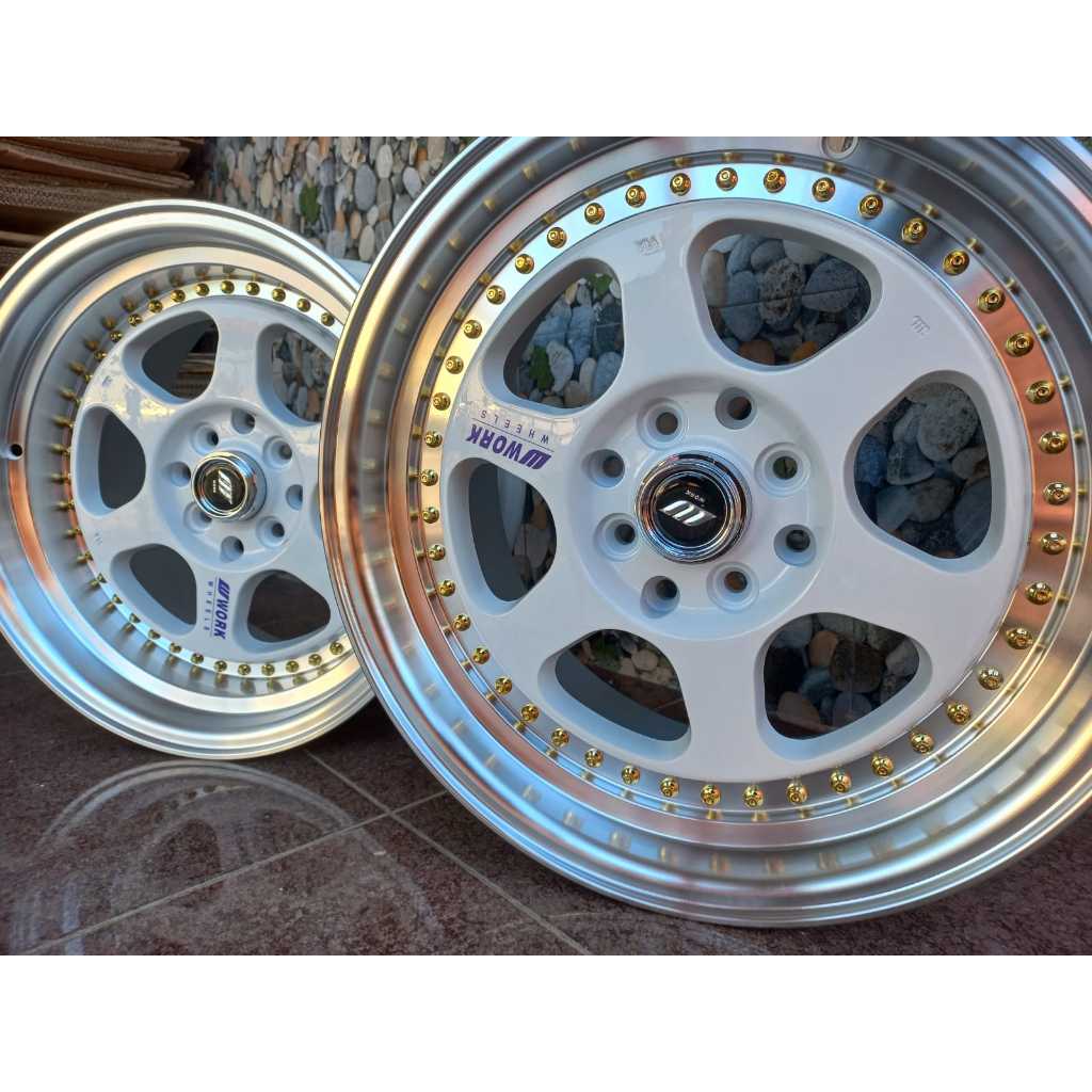 Work Meister PCD 8 x100/114 R16 Warna Putih bibir Polish