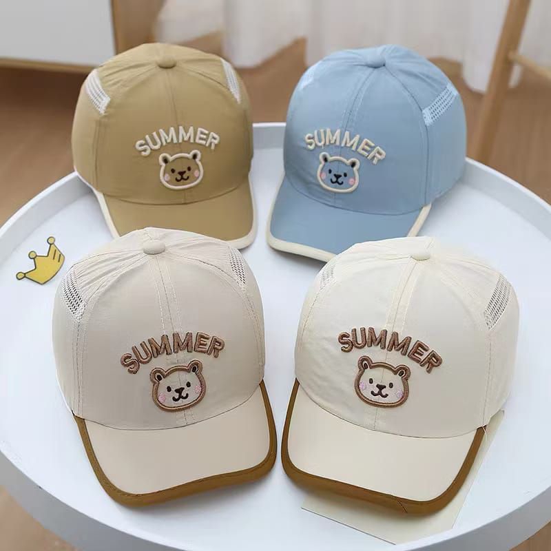 Topi Bayi / Anak Laki - Laki Perempuan  a la Korea Baby Hat Topi Bayi Unisex Topi motif Bear Topi Ba