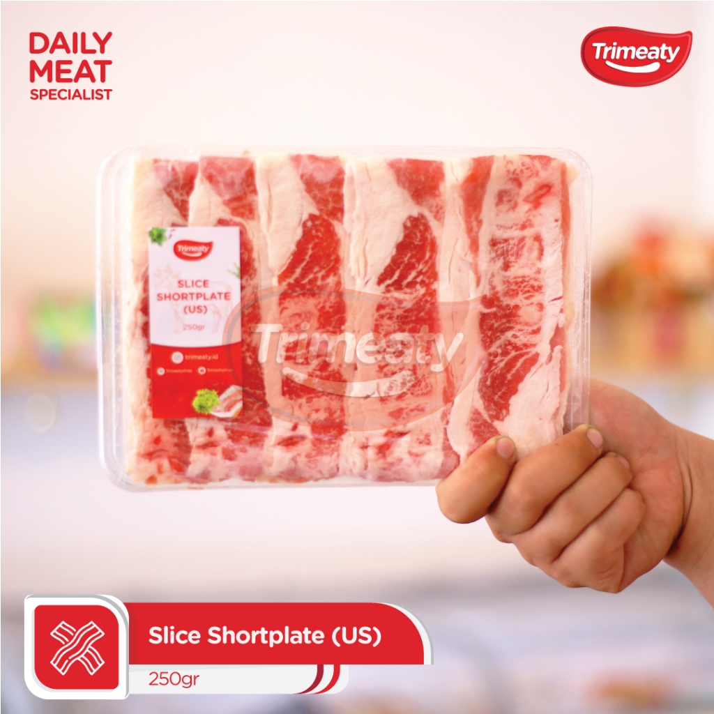 

Slice Shortplate US / Daging Sapi Iris / Daging Yoshinoya / Daging Shabu-shabu - 250gr & 500gr