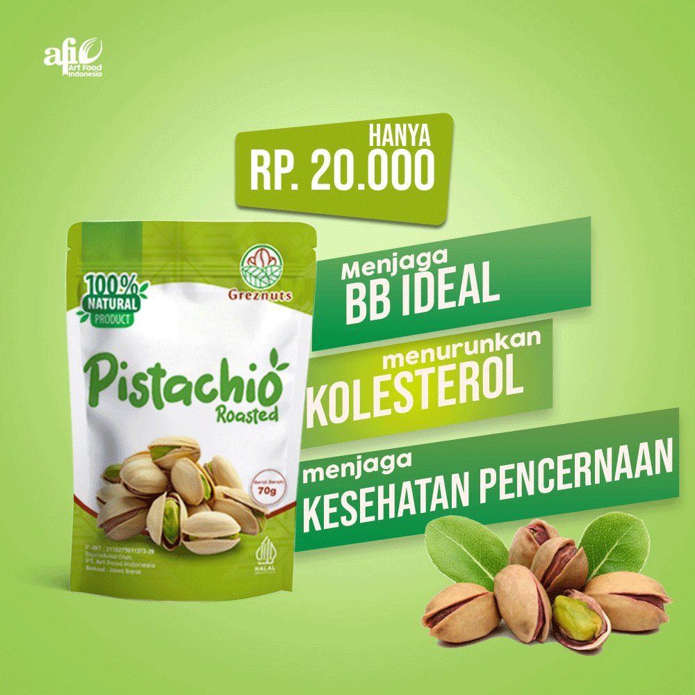 

Kacang Pistachio Panggang - Greznuts