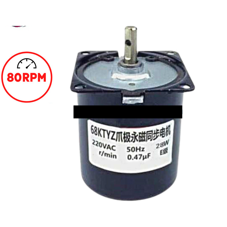 AC Gear Gearbox Dinamo Motor 68KTYZ 220V 80RPM 28W