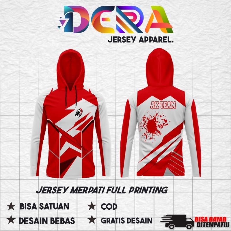 Jersey Merpati Jersey Dara Costum Desain