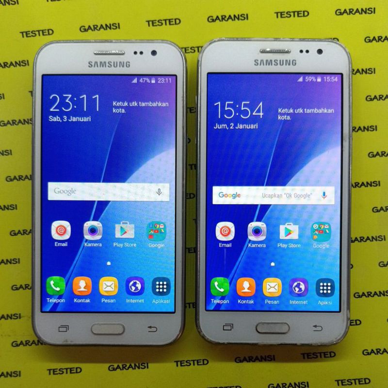 SAMSUNG J2 2015 4G LTE Ori AMOLED Normal Siap Pakai Handphone Bekas Berkualitas Bergaransi