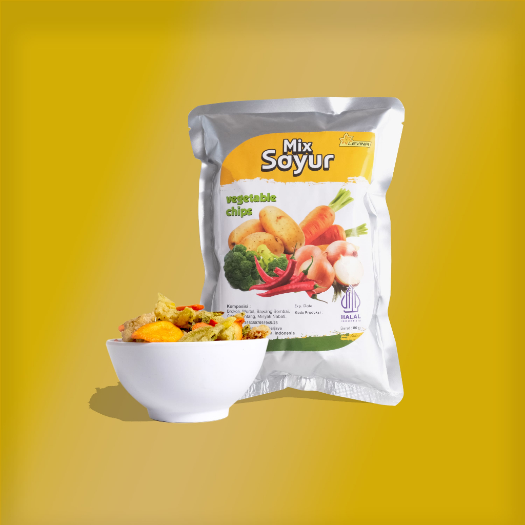 

MIX VEGETABLES CHIPS - KERIPIK SAYUR 80GR