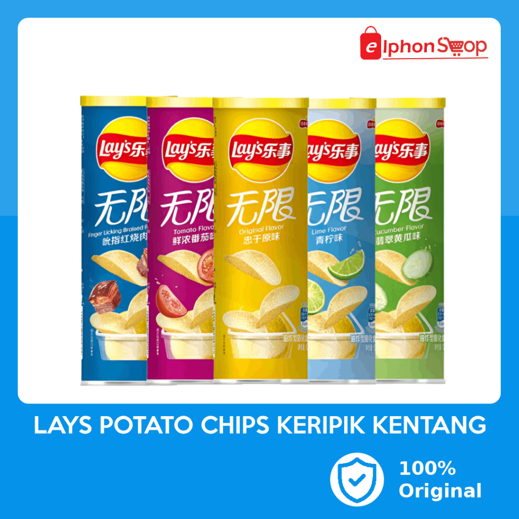 

READY GOSEND LAYS Lay's Potato Chips Keripik Kentang Instant Snack Camilan Import Kripik Original