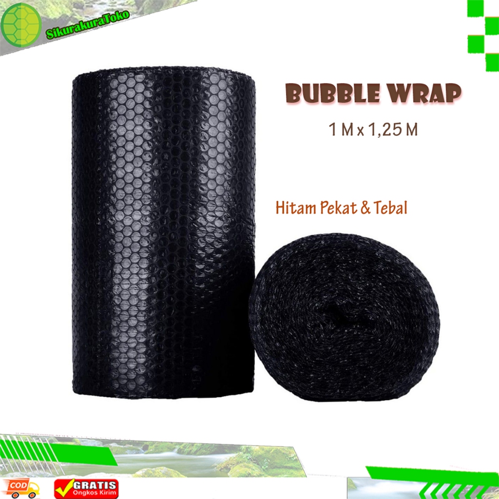 

(SDA) Bubble Wrap Hitam Meteran 1 x 1,25 M Tebal Gelap ( 100 cm x 125 cm) Pembungkus
