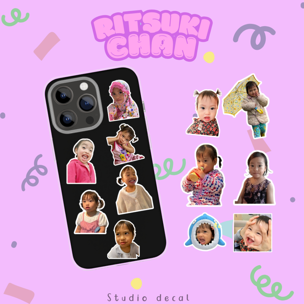 

50PCS++ RITSUKI STICKER | STIKER RITSUKI CHAN | STICKER UENO FAMILY | NATSUKI | MAMA MEGA