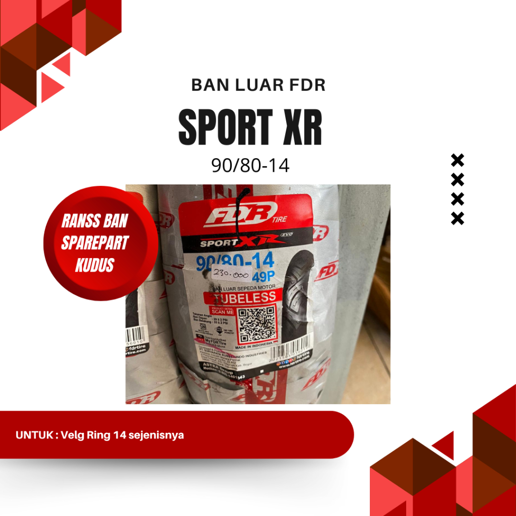 Ban luar FDR SPORT XR BAN 90/80-14