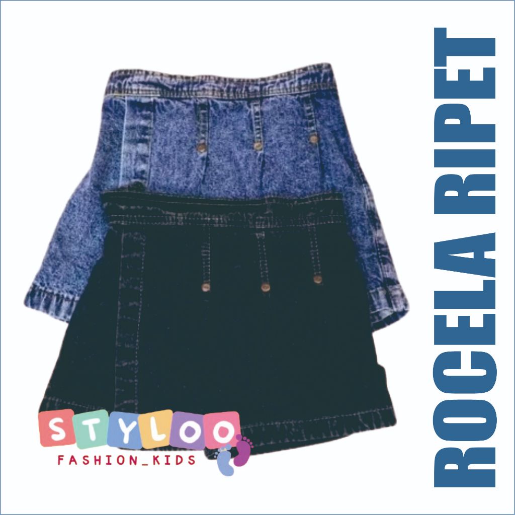 Rocela ripet anak perempuan celana rok anak perempuan celana jeans anak perempuan termurah rok jeans