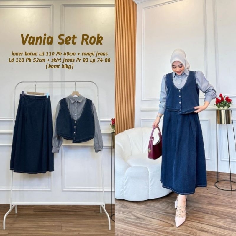 setelan wanita vania set rok