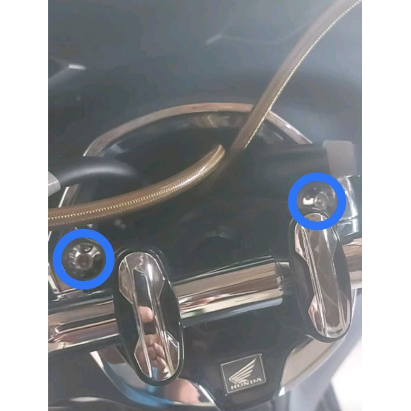 BAUT COVER STANG PCX 150/160 STAINLESS HENG ORIGINAL (2BAUT)