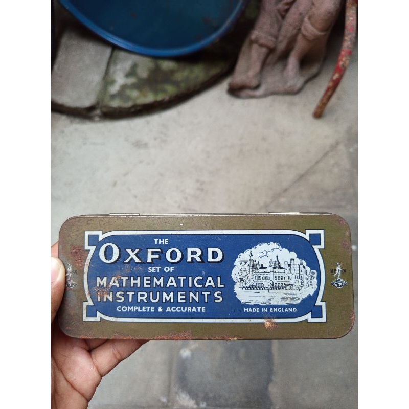 

Vintage The Oxford Set of Mathematical Instruments made in England 1940s