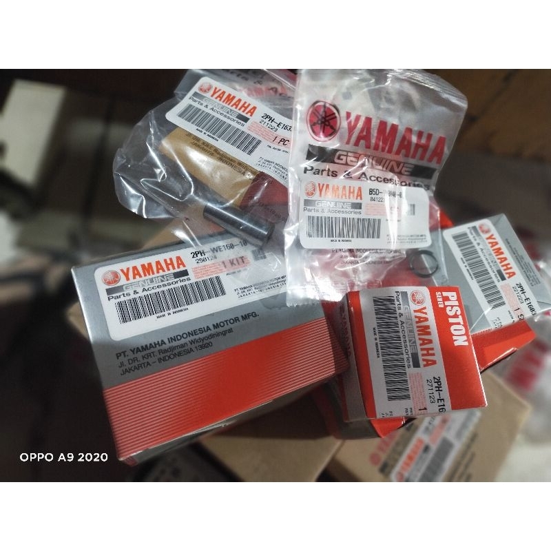 Seher Piston kit + ring + pen Ov STD Original Asli Yamaha Mio m3 (2PH MIO M3 )