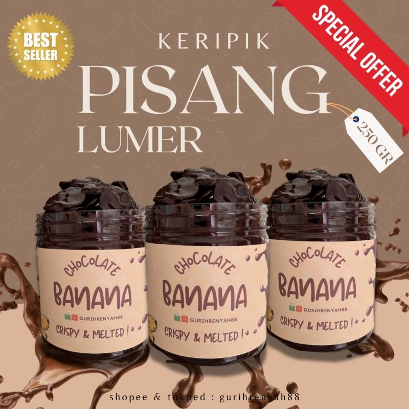 

[BUNDLING 3] KERIPIK PISANG COKLAT LUMER - 250 GR
