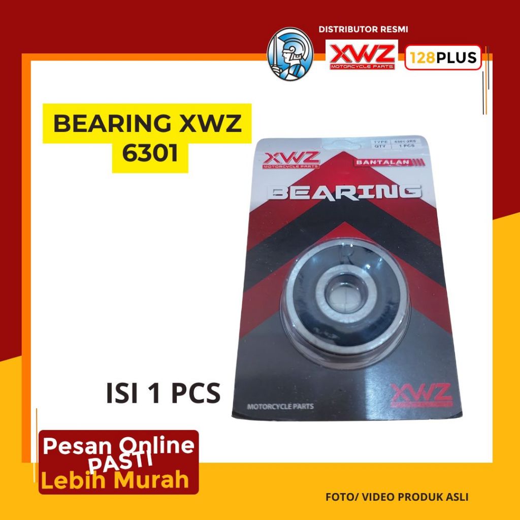 Bearing XWZ 6301 2RS Laher Roda XWZ Bantalan Roda Motor