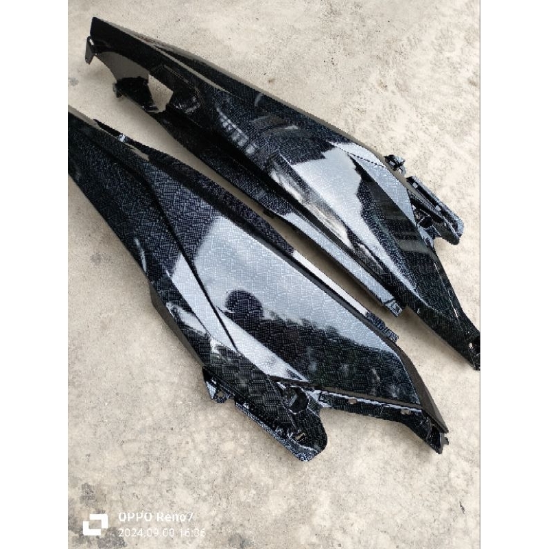 cover body samping vario led old 125/150cc carbon celup glosy