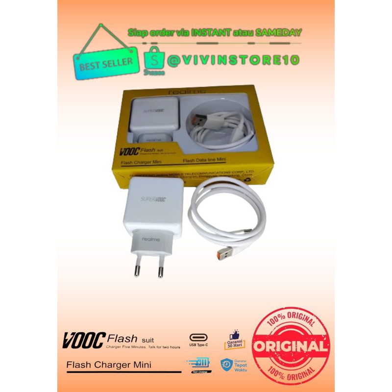 Carger Realme C15 Supervooc Charger Realme Original sesuai bawaan HP C15 C12 Casan Realme C20 Charge