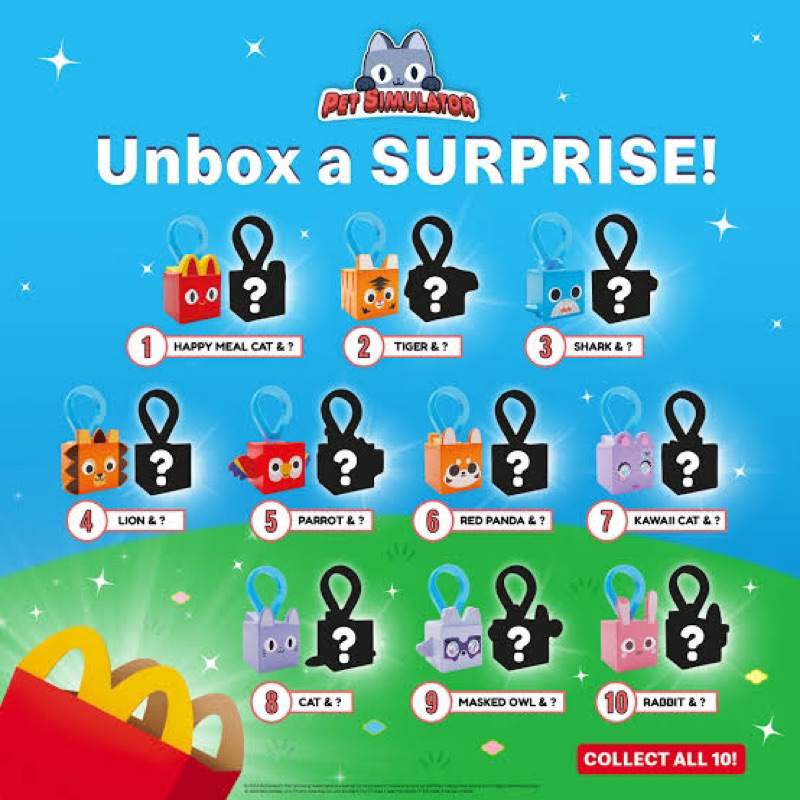 Mainan Happymeal Pet Simulator / Happy Meal McD Pet Simulator / Pet Simulator McDonald