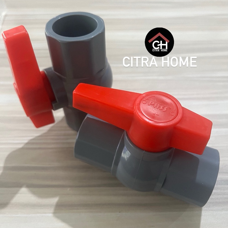 Pass Ball Valve PVC 1 inch