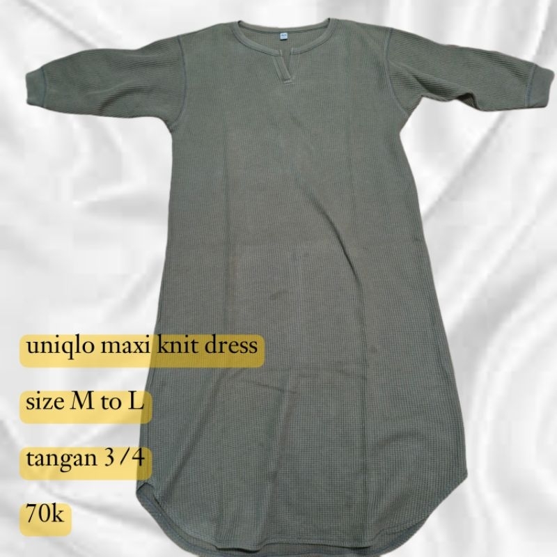 preloved uniqlo knit dress
