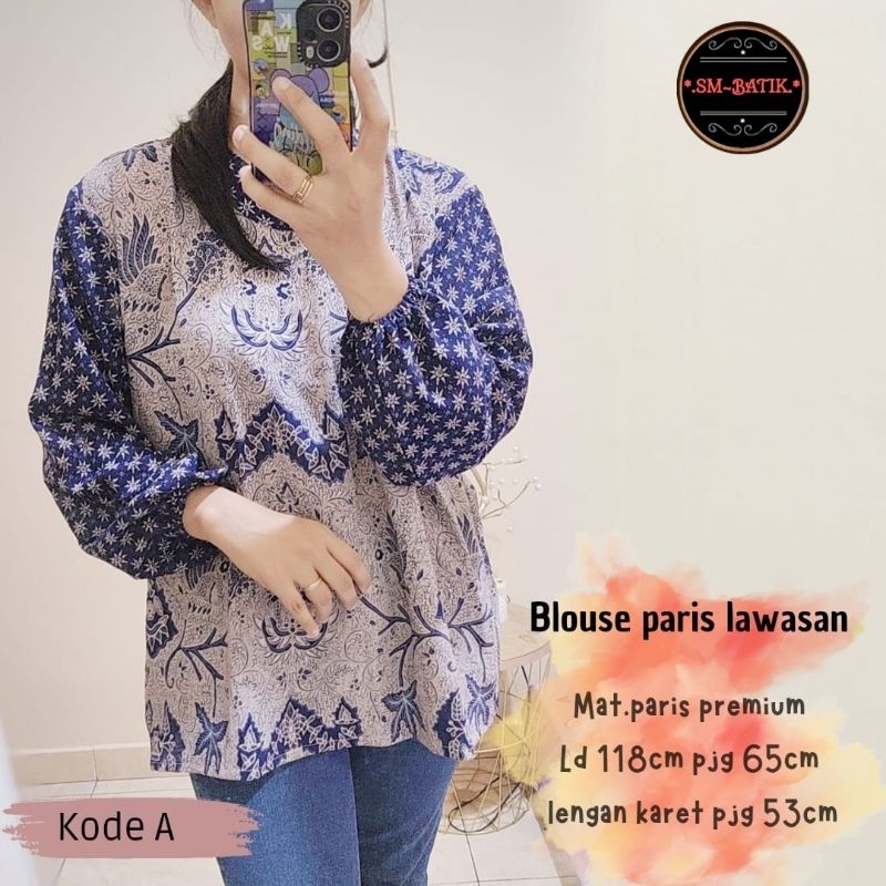 BLUS BATIK,BLUS PARIS,BLUS TERBARU,BATIKKUMURAH