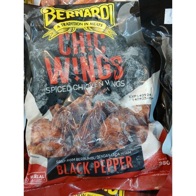 

BERNADI Chic Wings Spiced Chicken Wing Black Pepper 380g - HM