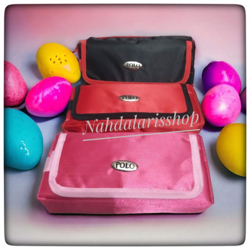 

Tepak pensil kain/tempat pensil resleting polos warna