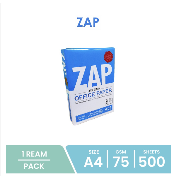 

ZAP Kertas HVS A4 75 gsm 1 rim