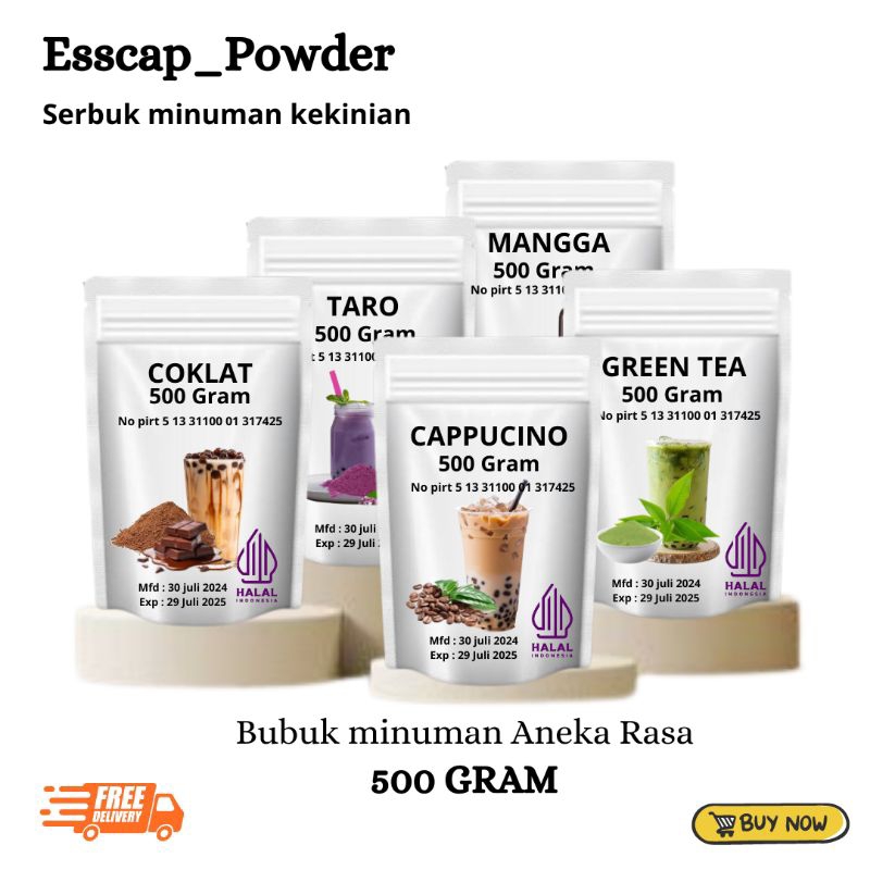 

Bubuk Minuman Aneka Rasa 500g – Praktis & Segar, Minuman Instan