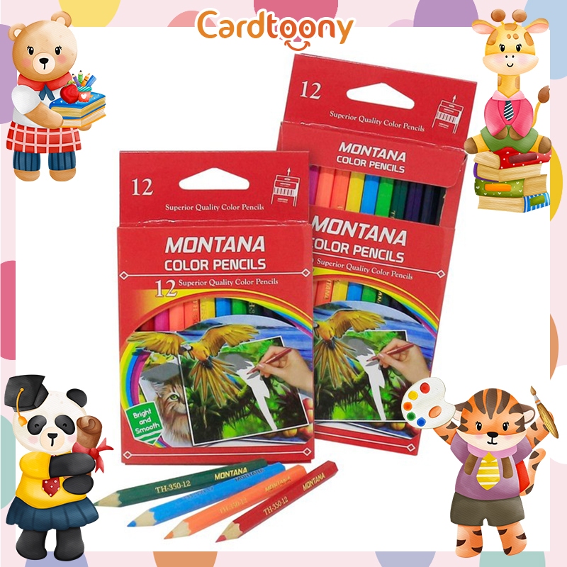 

Pensil Warna 12 dan 24 Panjang Dan Pendek Coloured Pencil