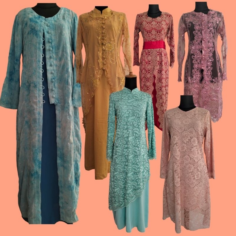 BAJU KONDANGAN KEBAYA BROKAT GAMIS KAWINAN DRESS PESTA WISUDA PL PRELOVED