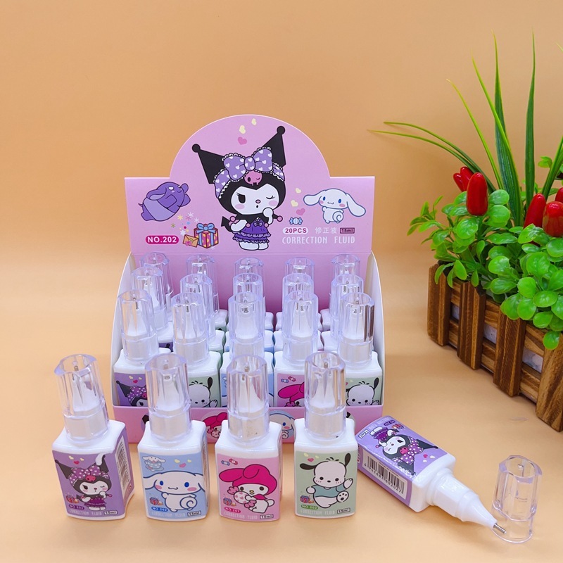 

Tipe x cair karakter sanrio Correction tape penghapus pulpen cortep cair murah