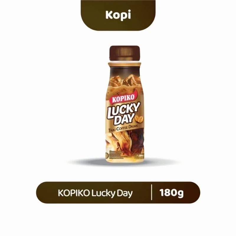 

2026 Kopiko Luckyday Thai Coffee + Bubblewrap 1 Dus 12pcs Kopi Botol Mayora