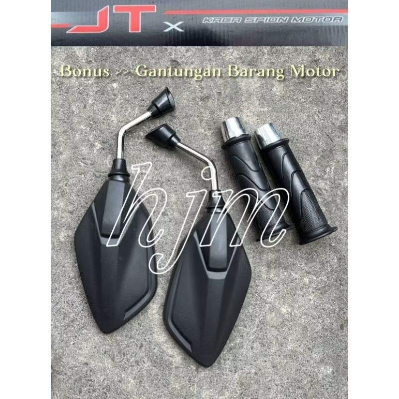 Paket Spion Vario 125 150 160 New Chrome Tangkai Pendek