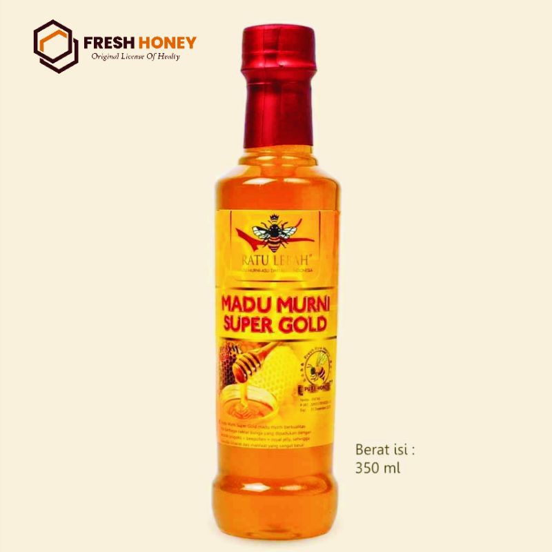 

Madu Super Gold l 350 ml l Ekstrak Propolis l Royal Jelly l Bee Pollen l Kesuburan Pria dan Wanita