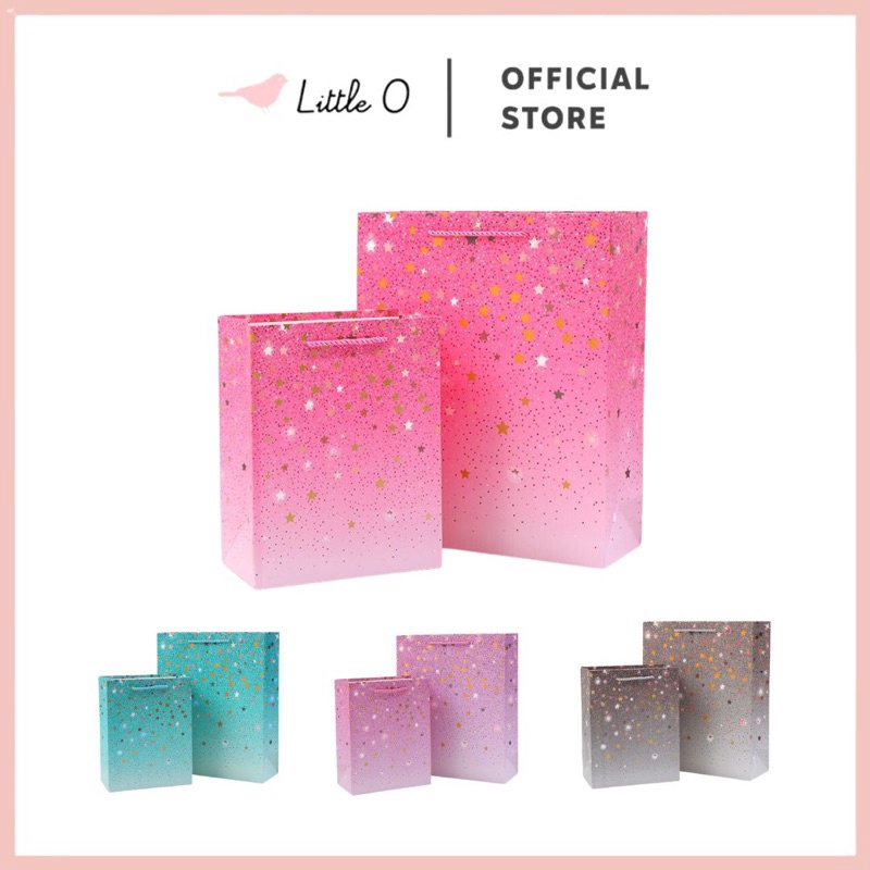 

Promo Akhir Pekan 25 Little O FOIL GOLD Metalic Paper Bag Kantong Kertas Karton Tebal Goodie Hampers