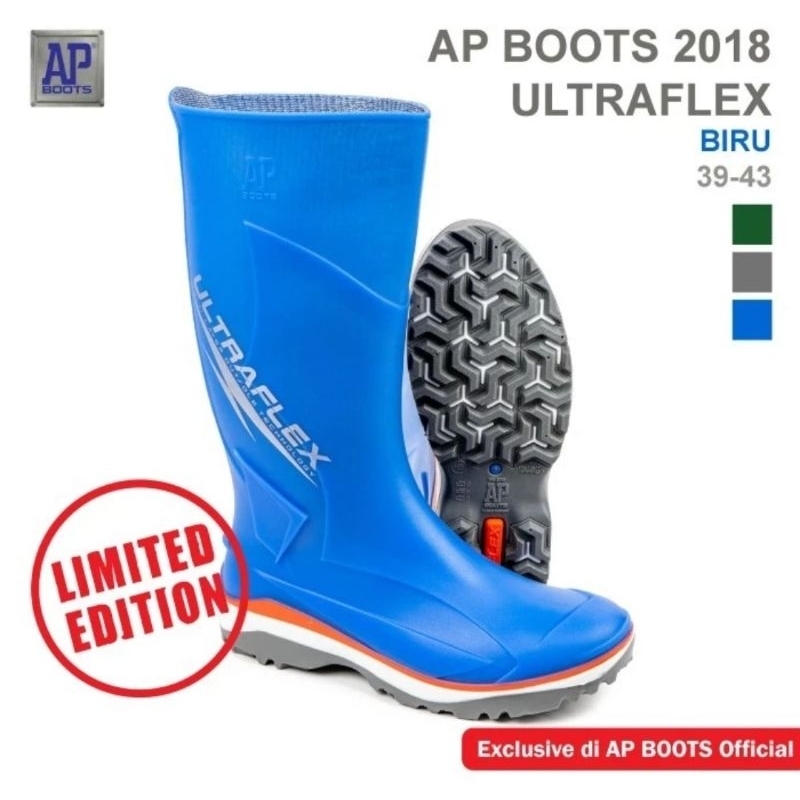 SEPATU AP BOOTS 2018 ULTRAFLEX Biru / Boots AP Ultraflex 2018 SIZE 39-43