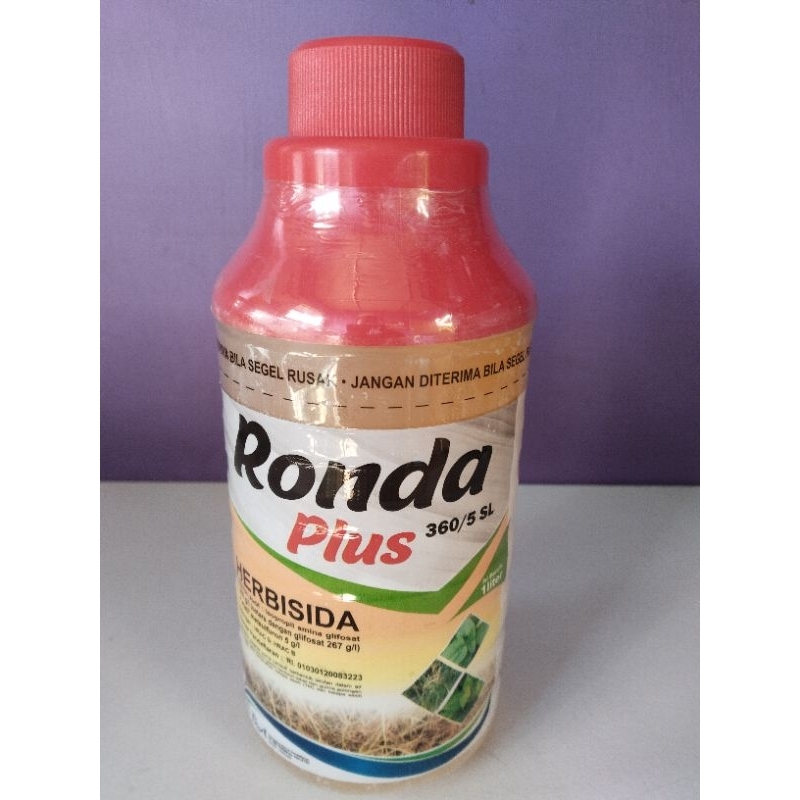 HERBISIDA RONDA PLUS 360/5 SL KEMASAN 1 LITER/ RACUN SISTEMIK PEMBASMI GULAM BERDAUN LEBAR/ RACUN RU